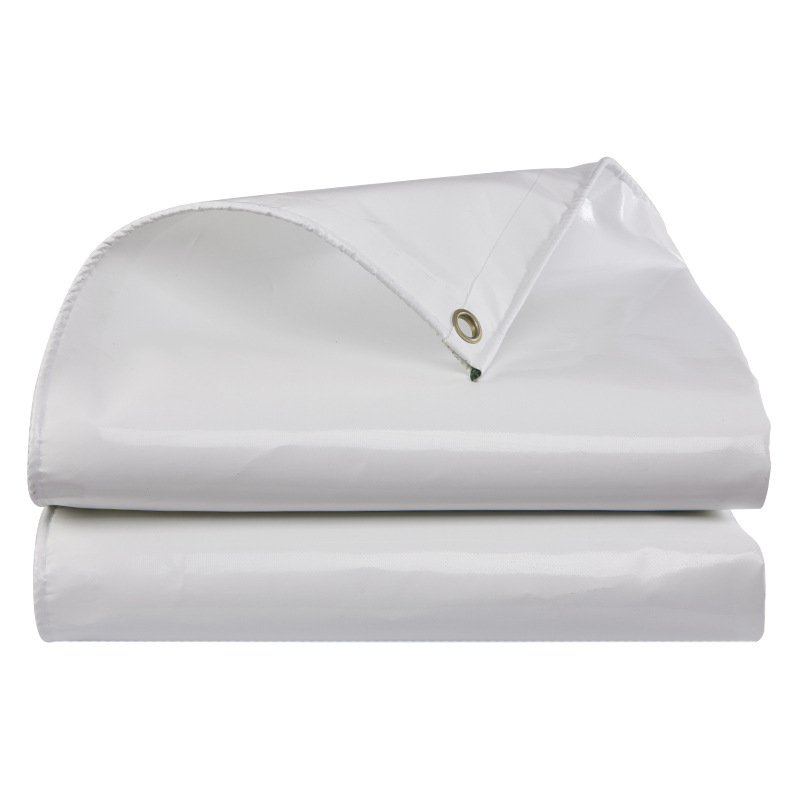 흰색 타포린 시트 PVC 타포린